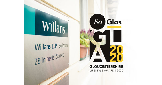 Willans LLP solicitors confirmed as SoGlos Gloucestershire Lifestyle Awards 2020 headline sponsor